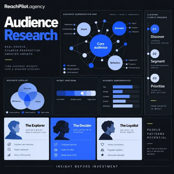 Audience Research — illustrative service cover
