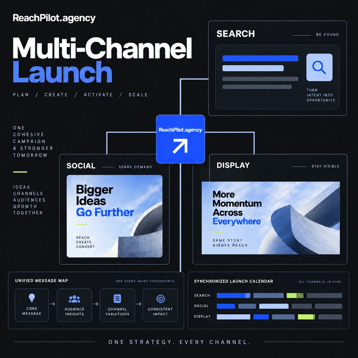 Multi-Channel Launch — illustrative service cover